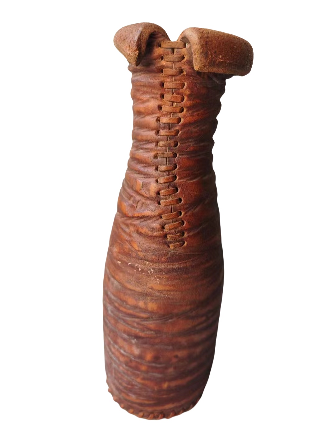 ART086-005 LEATHER VASE