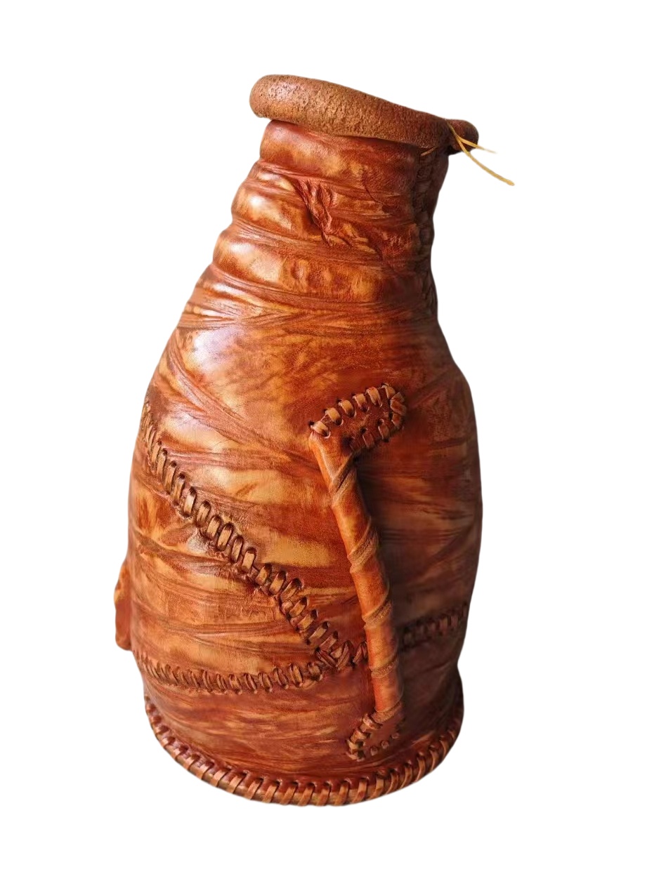 ART086-A1 LEATHER VASE